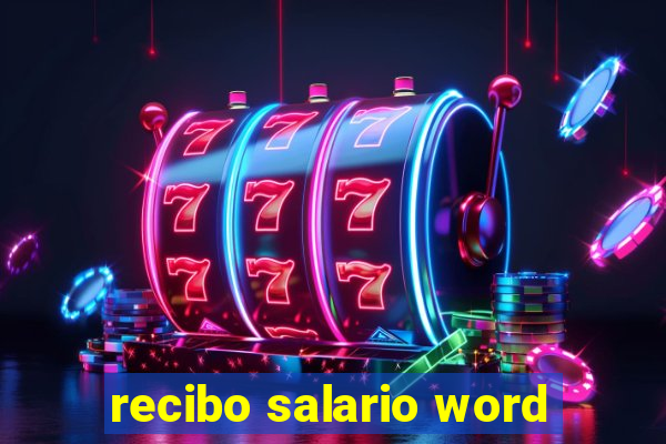 recibo salario word